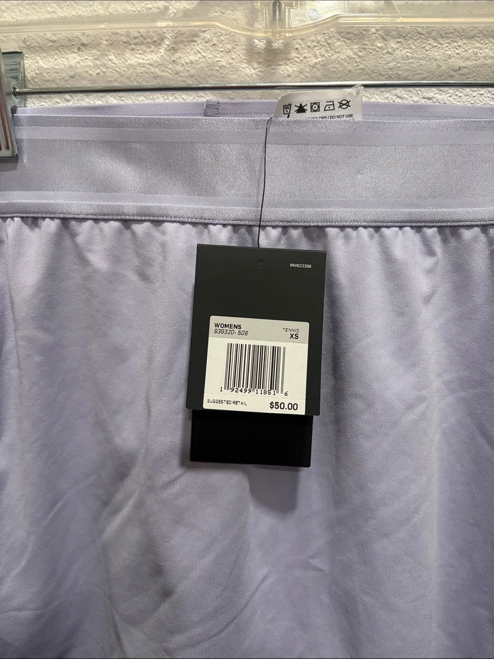 Nike Light Purple Athletic Skirt with White Piping size XS